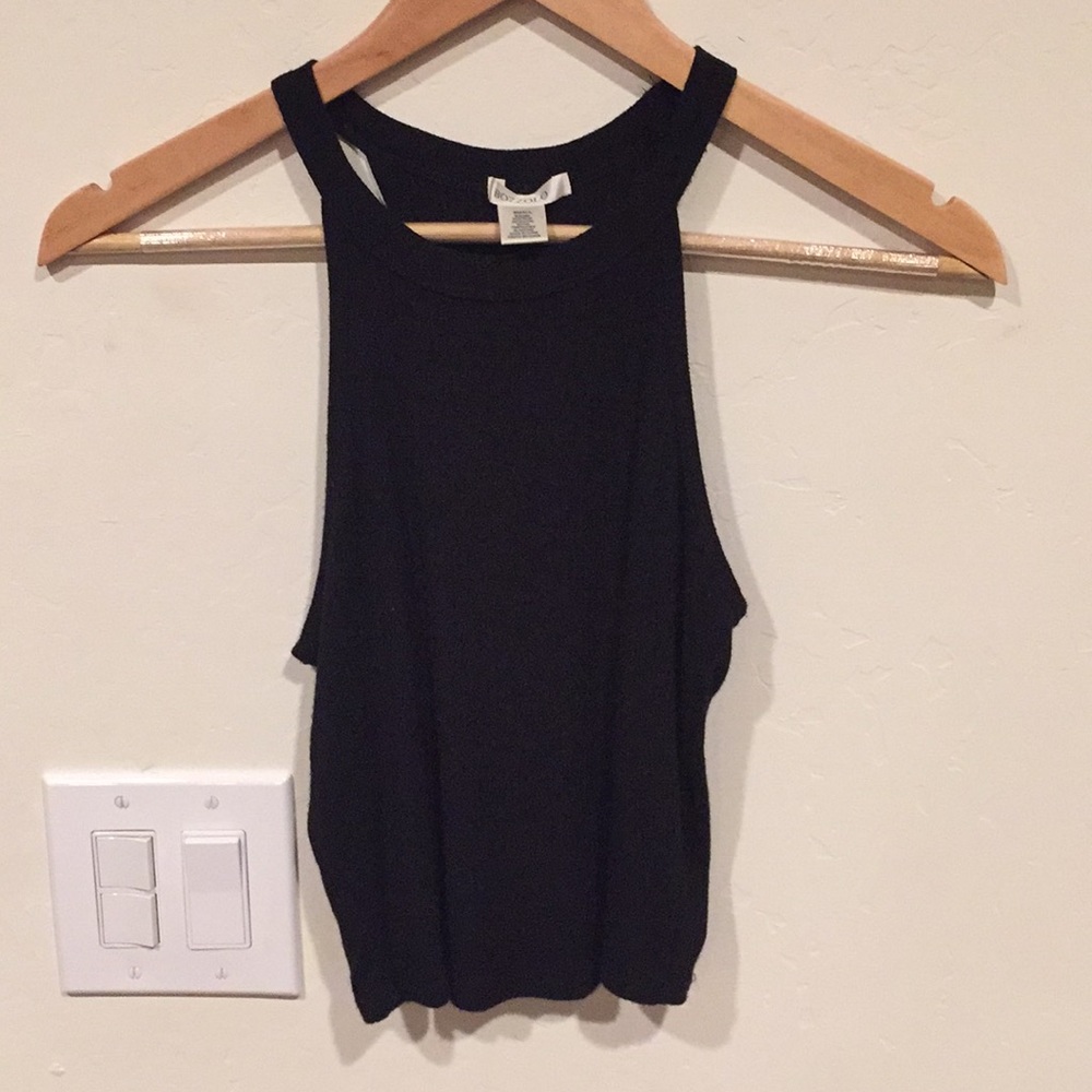 Tilly’s Black, Ribbed, High Neck Tank Top